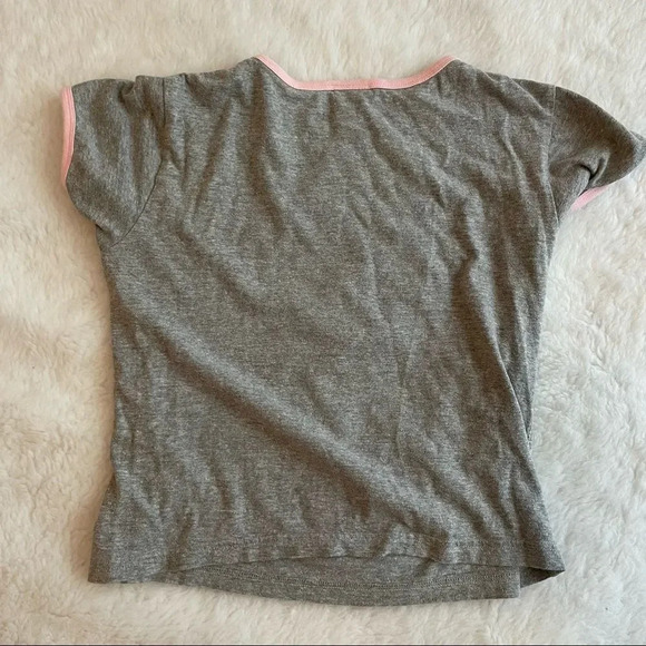 Mickey Mouse vintage look crew neck tee with pink trim - Picture 5 of 5